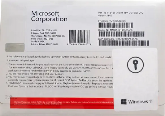 Windows 11 Pro DVD setup ready to install original packaging